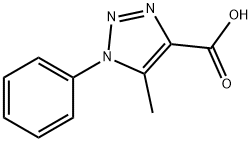 5-Methyl-1-phenyl-1H-[1,	2,	3]triazole-4-carboxylic	acid Structural