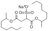 sodium 1,4-bis(1-methylheptyl) 2-sulphonatosuccinate  Structural