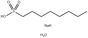 1-OCTANESULFONIC ACID, SODIUM SALT, MONOHYDRATE Structural