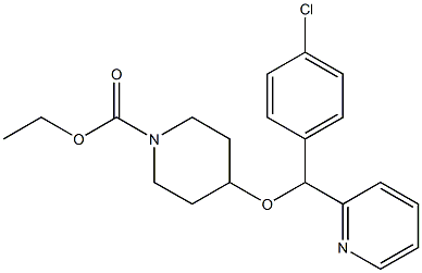 4-[(4-Chlorophenyl)-2-pyridinylmethoxy]-1-piperidinecarboxylic acid ethyl ester Structural