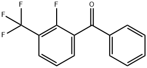 2-FLUORO-3-(TRIFLUOROMETHYL)BENZOPHENONE Structural