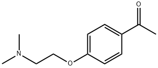 1-{4-[2-(dimethylamino)ethoxy]phenyl}ethanone Structural