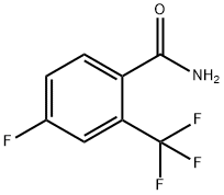 4-FLUORO-2-(TRIFLUOROMETHYL)BENZAMIDE Structural