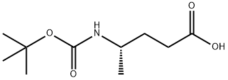 Pentanoic acid, 4-[[(1,1-dimethylethoxy)carbonyl]amino]-, (4S)- (9CI) Structural