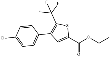 4-(4-CHLOROPHENYL)-5-(TRIFLUOROMETHYL)THIOPHEN-2-CARBOXYLIC ACID ETHYLESTER