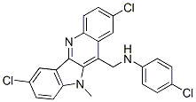 (4-CHLORO-PHENYL)-(2,7-DICHLORO-10-METHYL-10H-INDOLO[3,2-B]QUINOLIN-11-YL)-METHYL-AMINE