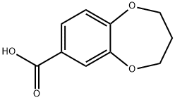 3,4-DIHYDRO-2H-1,5-BENZODIOXEPINE-7-CARBOXYLIC ACID Structural