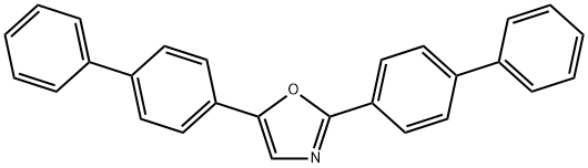 2,5-BIS(4-BIPHENYLYL)OXAZOLE Structural