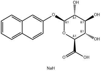 2-NAPHTHYL-BETA-D-GLUCURONIC ACID, SODIUM SALT Structural