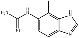 Guanidine, (4-methyl-1H-benzimidazol-5-yl)- (9CI) Structural