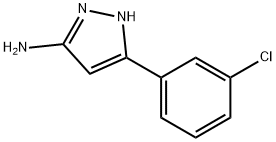 3-(3-CHLOROPHENYL)-1H-PYRAZOL-5-AMINE Structural