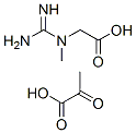 Glycine, N-(aminoiminomethyl)-N-methyl-, mono(2-oxopropanoate) Structural