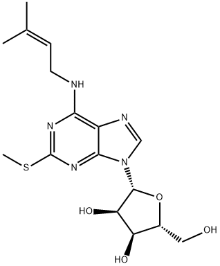 2-methylthio-N-6-isopentenyladenosine Structural