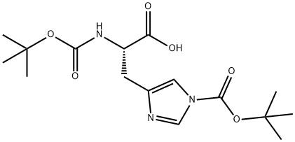 N,N'-Di-tert-butoxycarbonyl-L-histidine Structural