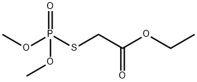 Phosphorothioic acid, O,O-dimethyl ester, S-ester with ethyl mercaptoa cetate Structural