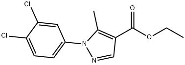 ETHYL 1-(3,4-DICHLOROPHENYL)-5-METHYL-1H-PYRAZOLE-4-CARBOXYLATE Structural