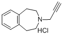 3-Propargyl-2,3,4,5-tetrahydro-1H-3-benzazepine hydrochloride Structural