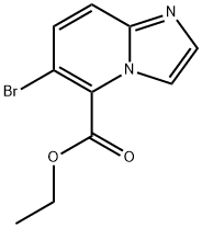 Imidazo[1,2-a]pyridine-5-carboxylic acid, 6-bromo-, ethyl ester Structural