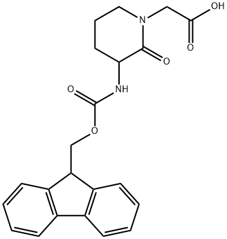 1-Piperidineaceticacid,3-[[(9H-fluoren-9-ylmethoxy)carbonyl]amino]-2-oxo-(9CI)