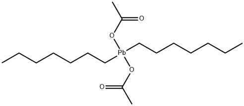Plumbane, bis(acetyloxy)diheptyl- Structural