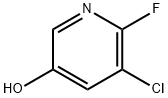 3-CHLORO-2-FLUORO-5-HYDROXYPYRIDINE Structural