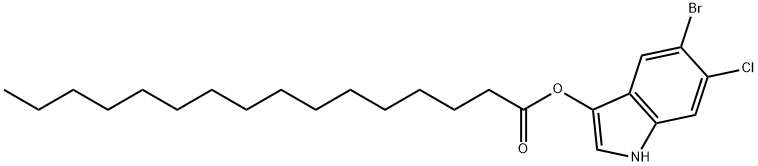 5-BROMO-6-CHLORO-3-INDOXYL PALMITATE Structural