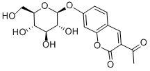 3-ACETYL-7-[BETA-D-GLUCOPYRANOSYLOXY]-COUMARIN Structural