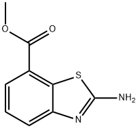 7-Benzothiazolecarboxylicacid,2-amino-,methylester Structural