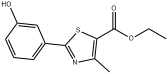 ethyl 2-(3-hydroxyphenyl)-4-methylthiazole-5-Carboxylate Structural