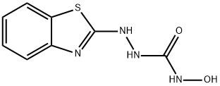 Hydrazinecarboxamide, 2-(2-benzothiazolyl)-N-hydroxy- (9CI) Structural