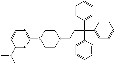 Piperazine, 1-(4-dimethylamino-2-pyrimidinyl)-4-(3,3,3-triphenylpropyl )-