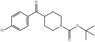 1-BOC-4-(4-CHLORO-BENZOYL)-PIPERIDINE Structural