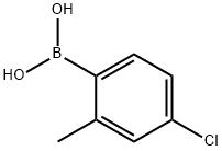 4-CHLORO-2-METHYLPHENYLBORONIC ACID Structural