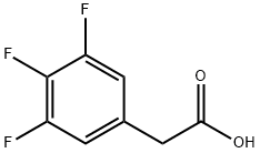 3,4,5-Trifluorophenylacetic acid Structural