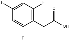 2,4,6-Trifluorophenylacetic acid Structural