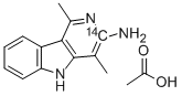 3-Amino-1,4-dimethyl-5H-pyrido[4,3-b]indole-3-14C, Acetate