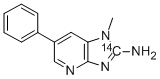 2-Amino-1-methyl-6-phenylimidazo[4,5-b]pyridine-2-14C Structural