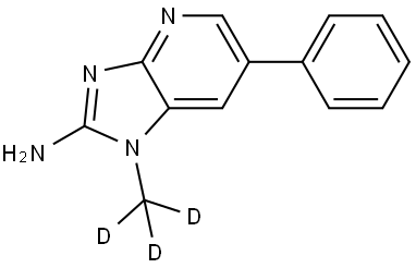 2-Amino-1-(trideuteromethyl)-6-Phenylimidazo[4,5-b] pyridine Structural