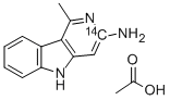 3-Amino-1-methyl-5H-pyrido[4,3-b]indole-3-14C, Acetate