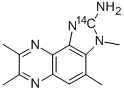 2-Amino-3,4,7,8-tetramethyl-3H-imidazo[4,5-f]quinoxaline 2-14C Structural