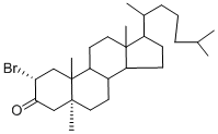 2-BROMO-17-(1,5-DIMETHYLHEXYL)-5,10,13-TRIMETHYLPERHYDROCYCLOPENTA[A]PHENANTHREN-3-ONE Structural