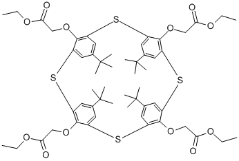 4-TERT-BUTYL-1-(ETHOXYCARBONYLMETHOXY)THIACALIX[4]ARENE Structural