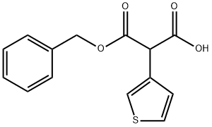 benzyl hydrogen 3-thienylmalonate Structural