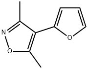 Isoxazole, 4-(2-furanyl)-3,5-dimethyl- (9CI) Structural