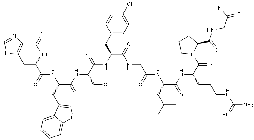 FOR-HIS-TRP-SER-TYR-GLY-LEU-ARG-PRO-GLY-NH2 Structural