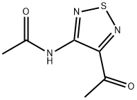 Acetamide,  N-(4-acetyl-1,2,5-thiadiazol-3-yl)- Structural
