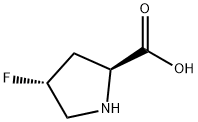 (2S,4R)-4-Fluoropyrrolidine-2-carboxylic acid Structural