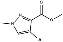 4-BROMO-1-METHYL-1 H-PYRAZOLE-3-CARBOXYLIC ACID M ETHYL ESTER Structural