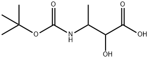 Butanoic acid, 3-[[(1,1-dimethylethoxy)carbonyl]amino]-2-hydroxy- (9CI) Structural
