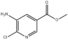 5-Amino-6-chloro-3-pyridinecarboxylic acid methyl ester Structural